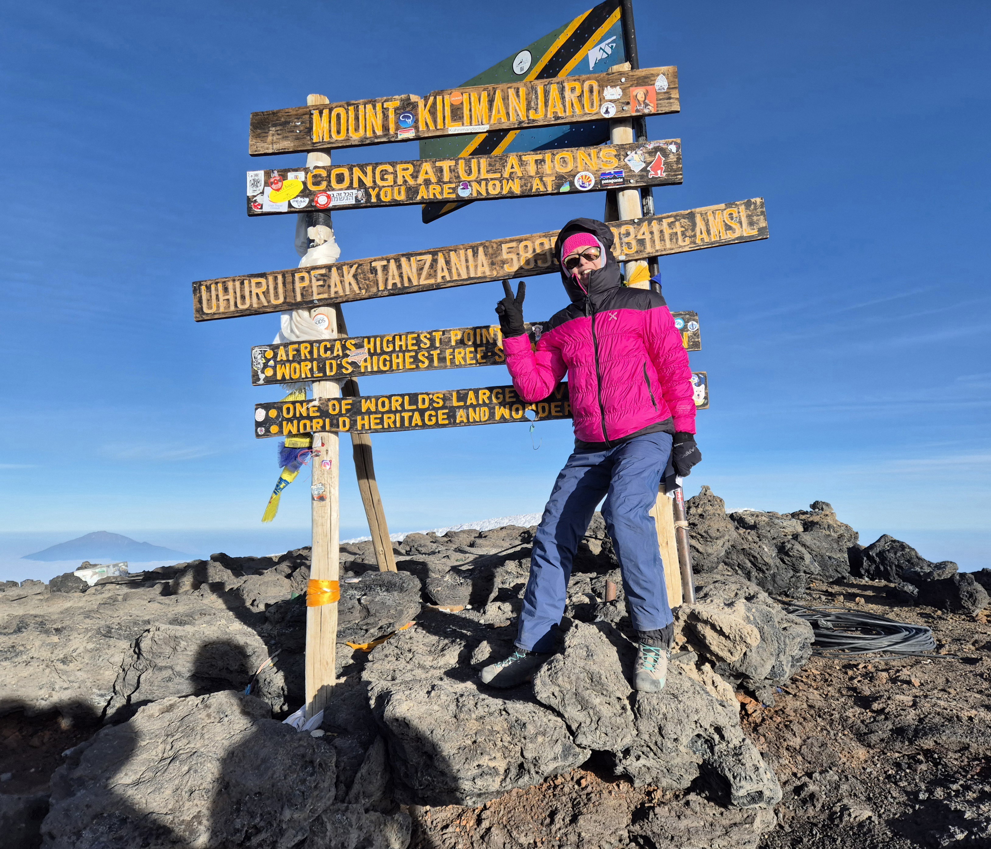 In vetta al Kilimanjaro